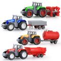 【Toy life hall】Alloy Engineering Car Model Tractor Toy Vehicles Farmer Vehicle Belt Toy Car Model Gift for Toys Model Car. 