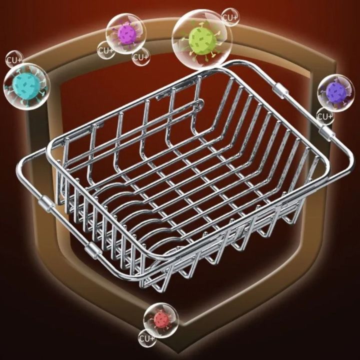 Easy%20Clean%20304%20Stainless%20Steel%20Stainless%20Steel%20Dish%20Drying%20Rack%20Rustproof%20Layer%20Large%20Capacity%20Kitchen%20Sink%20Dish%20Drainer%20Multi-Functional%20Adjustable%20Design%20Adjustable%20Drain%20Basin%20Vegetable%20Storage%20-%20Image%207