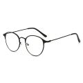 Unisex Metal Ultralight Round Frame Glasses Classic Optical Eyewear Myopia Glasses Vision Care Eyeglasses Strength 0.0~-4.0. 