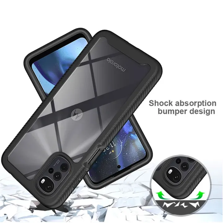 For%20Motorola%20Moto%20G22%20Xundd%20Hard%20Clear%20Acrylic%20Shockproof%20TPU%20Bumper%20Mobile%20Phone%20Case%20Back%20Cover%20-%20Image%202