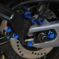 Motorcycle Nut Bolt Cap Cover 30Pcs/Set color-red/golden/blue. 