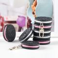 Oreo Cookie Keychain Cute Fashion Creative Food Fun Cookie Model Car Bag Pendant Jewelry Gift To Friends Boutique Gift.
