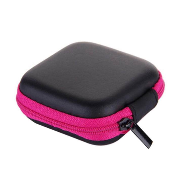 Earbud Case Mini Storage Carrying Pouch Perfect for Earphone Headphone USB Cable Flash Drive
