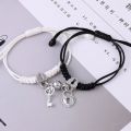 1 Pair Charm Magnet Couple Bracelet for Women Magnetic Attraction Ball Heart Key Lock Link Wrist Chain Best Friend Jewelry Gift. 