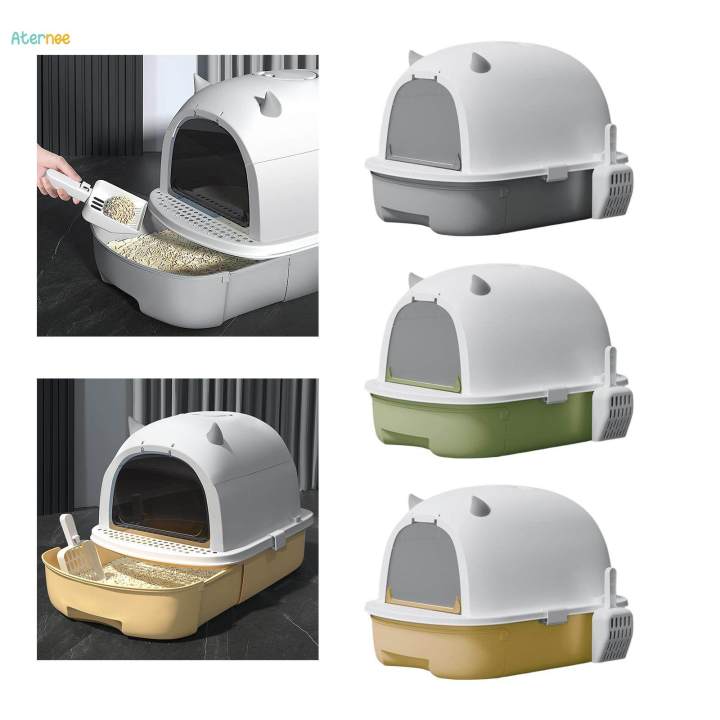 Cat%20Detachable%20Fully%20Enclosed%20Cat%20Toilet%20Pet%20Supplies%20with%20Door%20Anti%20Splashing%20Grey%20-%20Image%206