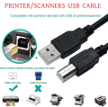 USB Printer Cable 1.5Meter - Cable Protector. 