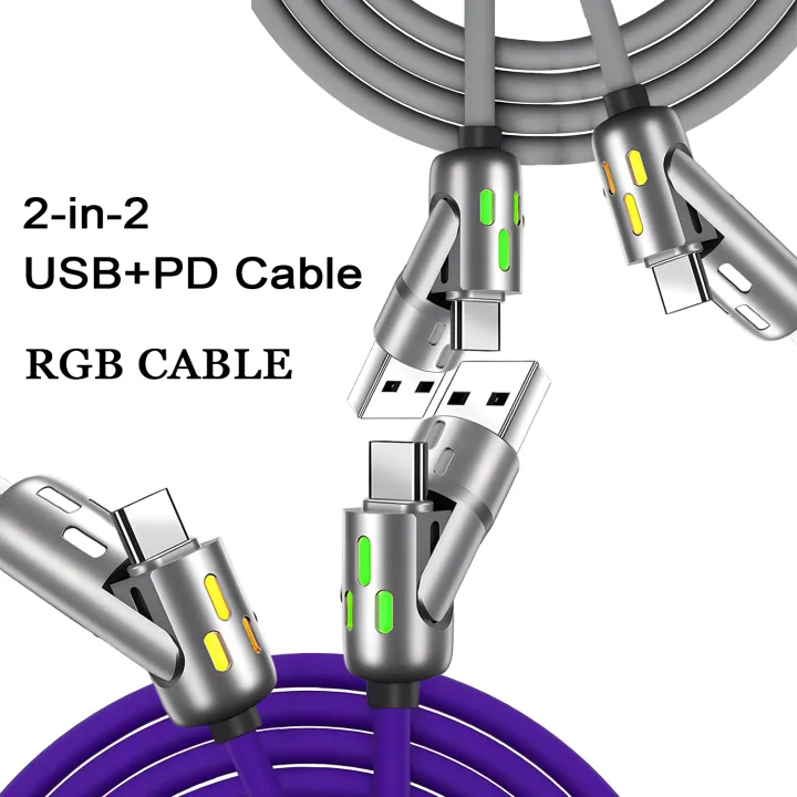 PD%20240W%204-in-1%20Multi%20Port%20Fast%20Charging%20Cable%203A%20USB/C%20to%20Type%20C/Phone%20Fast%20Sync%20Charger%20Adapter%20Compatible%20with%20Laptop/Tablet%20-%20Image%204