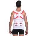 Mens Compression Shirts Body Shaper Slimming Elastic Slim Muscle Tank Shapewear  Skinny Tummy Waist Trainer sture Shirt. 