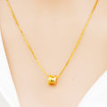 Fashionable small waist necklace light luxury women's imitation 18k yellow gold personality Internet celebrity wild gemstone Vietnamese sand gold clavicle chain.