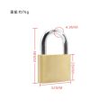 1pc 32mm Small Brass Lock With Key Box Locker Luggage Padlock. 