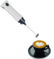 Handheld Stainless Milk Frother Lid Foamer Blender Coffee Mixer with US plug Charging Cable. 