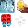 4 Cup Shape Silicone Ice Cube Mold Shot Glass IceMould Ice Cube Tray Summer Bar Party Beer Ice Cocktail Cold Drinking Tools jingu. 