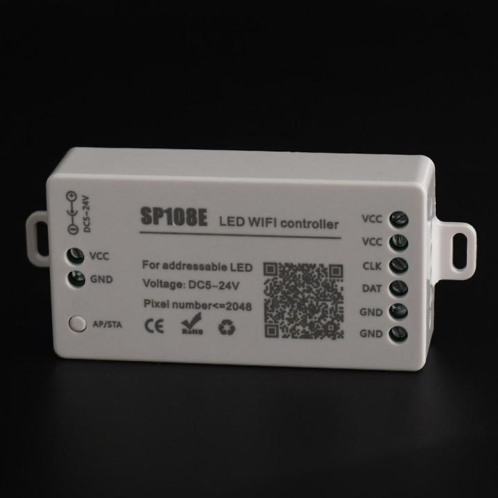 SP108E-5 x SP108E WiFi controller
5 x 3pin JST connector
5 x Mini screwdriver
5 x User manual-white
