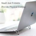 Adjustable Metal Laptop Stand with Cooling Bracket – Foldable Heat Dissipation Holder.