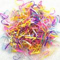 200pcs--1000pcs Colourful Rubber Ring Disposable Elastic Hair Bands Ponytail Holder Rubber Band Scrunchies Kids Hair Accessories. 