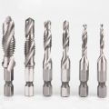 Drilling Tools Tap Drill Bits Screw Machine HSS Titanium Plated Shank Tap Drill Bits Hex Shank Tap Drill Bit.