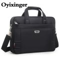 OYIXINGER Large Capacity Business Men Briefcase Bag For HP DELL ACER ASUS 14. 