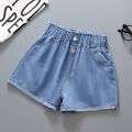Spot children's clothing girls denim shorts 2024 new thin middle and large children boys wear short pants wholesale tide.