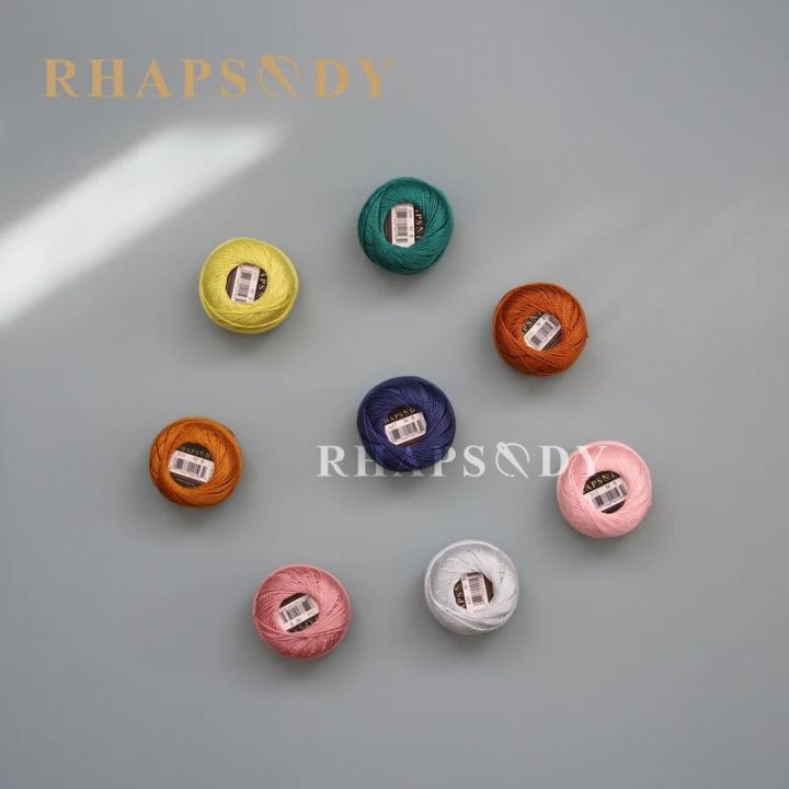 Rhapsody%20Premium%20Size%208%20Pearl%20Cotton%20Embroidery%20Thread%2012%20Bals%20For%20Cross%20Stitch%20DIY%20Crochet%20Singed%20Mercerized%20Egyptian%20Cotton%20-%20Image%204