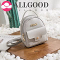 Women Girls  Faux Leather Backpack Rucksack Solid School Bag Tl Lot ter  Backpacks. 