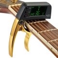 TCapo20 Guitar Capo Tuner with LCD for Acoustic Folk Electric Guitar Bass Musical Instruments Accessories.
