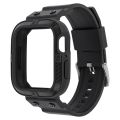 Carbon Fiber Integrated Sport Watch Band For Apple Watch Series 9&8&7 41mm / SE 3&SE 2&6&SE&5&4 40mm / 3&2&1 38mm. 