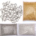 300 Pcs Mini Screw Eye Pins -for DIY Bracelet Earrings Jewelry Making Findings Beads Screw Threaded Hooks- Eyelets Clasps (8MM/10MM). 