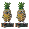 Cute Owl Shape Resin Ornaments Pastoral Small Pineapple-Owl for Outdoor and Indoor Art Garden Courtyard Decor.