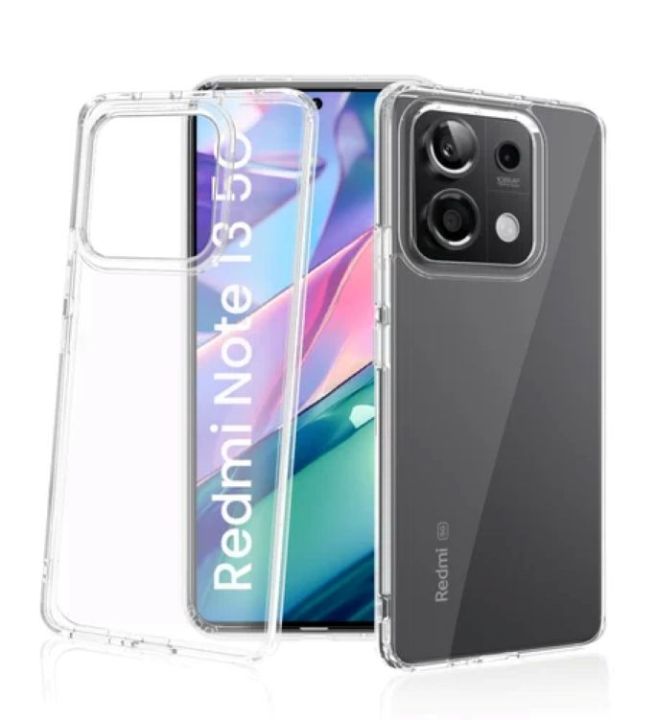 Xiaomi Redmi Note 13 5G Soft TPU Transparent Phone Case  (Back Case Cover For Smartphone)