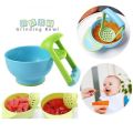 Baby Food Masher Grinding Bowl-Multicolor.