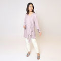 Retail Remedy Mauve Warp Kurti With Collar. 