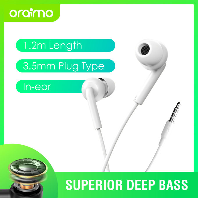 Exceptional Quality - Oraimo oep-e11 conch 2-stylish-deper-in-in-year-in-earphone-white - Reliable Accessory