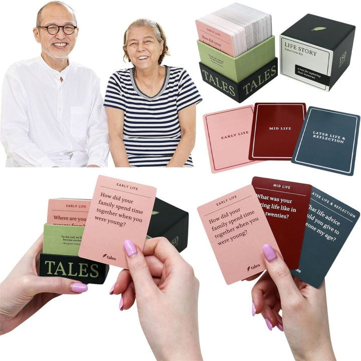 GC%20150%20Pcs%20Life%20Story%20Interview%20Kit%20Cards,%20Family%20Conversation%20Cards%20With%203%20Stages%20Of%20Life,%20Get%20To%20Know%20Parents%20And%20Grandparents%20For%20Family%20Pictionary%20Game%20-%20Image%203
