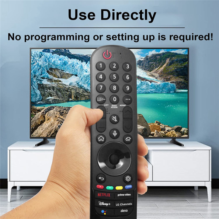 Replace%20MR22GA%20AKB76039902%20Remote%20For%20LG%20Smart%20TV%202022%20OLED%20TV%20Z2,%20G2,%20C2,%20B2,%20A2%20QNED99,%2090,%2085,%2080%20NANO80,%2075%20UQ90%20Easy%20To%20Use%20Black%20-%20Image%205
