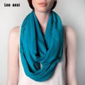 Leo anvi new men and women winter infinity scarf Fluorescent color cotton knitted fabric lady hijab shawls and wraps.