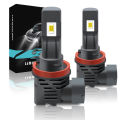 SL M3 LED Headlight Bulb 10-16V 6500K Ultra Bright Plug-Play Halogen Replacement Bulbs With Fan Waterproof Pack Of 2.