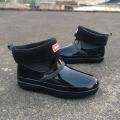 Rain Boots Men's Low-Top Wear-Resistance Stylish Rubber Shoes Non-Slip Waterproof Shoes Men's Rain Boots Short Tube Shoe Cover Construction Site Shoes Men.