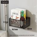 Magnetic Spice Rack Fridge Grid Organizer Shelf Wall Refrigerator Storage Organization for Spices For Kitchen Livingroom. 