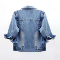 Women Denim Jacket Spring Autumn Short Coat Pink Jean Jackets Casual Tops Purple Yellow Purple Blue Loose Tops Lady Outerwear.