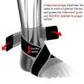 Yoomee 1 Pcs Ankle Brace Adjustable Breathable Ankle Support with Elastic Fabric Compression Ankle Wrap for Sports Protect Ankle Sprain Fits All Men Women. 
