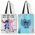 Disney Stitch Large Capacity Shopping Bags Tote Bags Anime Lilo and Stitch Women's Canvas Handbags Girls Gifts 35x40cm. 