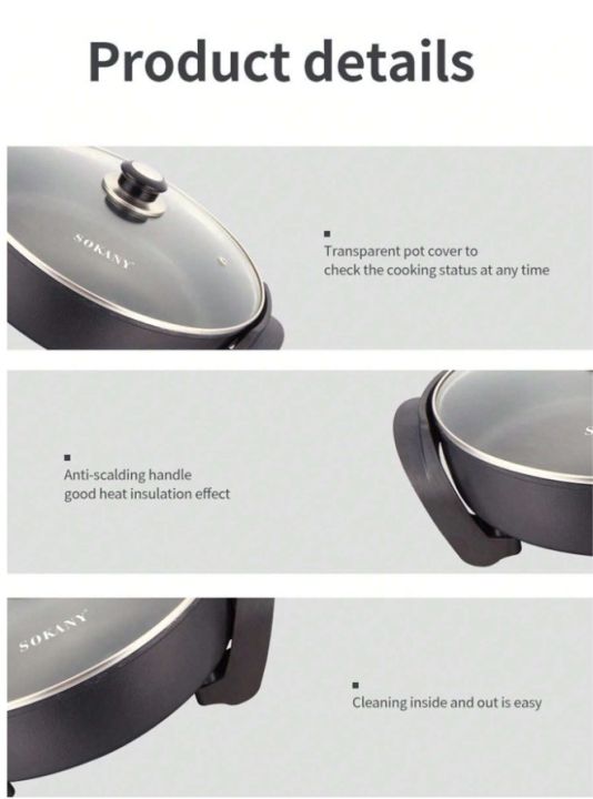 1pc%20Sokany%20Electric%20Skillet/boiling%20Pan%20Sk-2004,%201500w%20High%20Power,%20Quick%20Boiling,%20Strong%20Firepower,%20Easy%20Operations,%20Easy%20To%20Clean,%20Multifunctional,%20Transparent%20Cover,%20Non-stick%20Pan%20Design,%20Heat-resistant%20Handle%20-%20Image%205