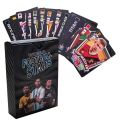55Pc World Football Stars Black Waterproof Plastic Cards - 55 Pieces Black FIFA Card. 