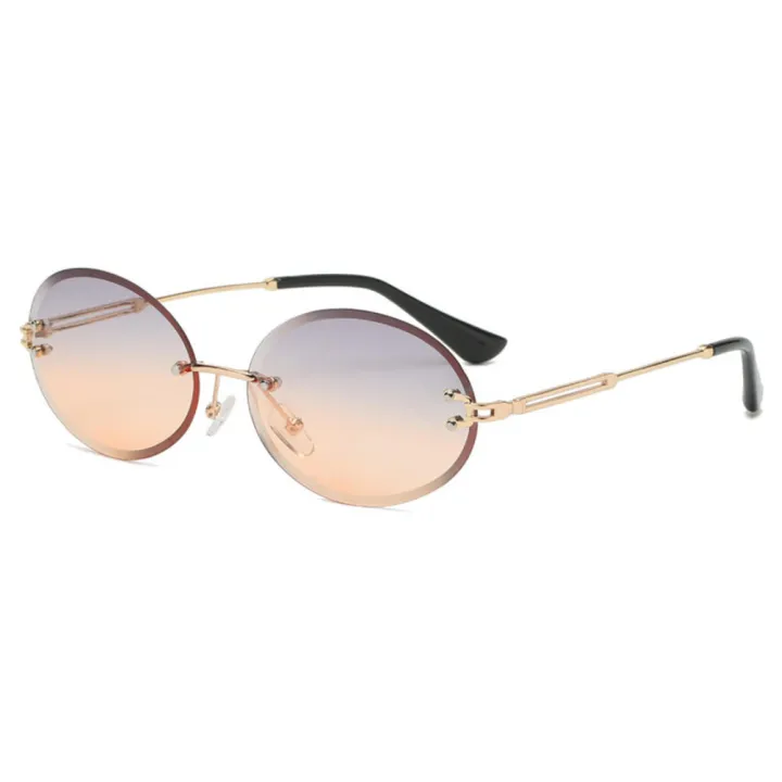 Rimless%20Design%20Oval%20Sunglasses%20Trendy%20Eyewear%20Lightweight%20%20Texture%20Rimless%20Sunglasses%20Retro%20Style%20Oval%20Shaped%20Women's%20Sunglasses%20for%20Casual%20Wear%20Summer%20Accessory%20Street%20Fashion%20Ladies%20Eyewear%20Sun%20-%20Image%202