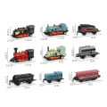 【Toy life hall】GC 1:60 Simulation Alloy Train Toys Retro Steam Pull-back Train Model For Children Home. 
