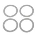 4pcs 66mm Rubber Blender O Ring Seal Gasket Kitchen Blender Parts Fit For Black Decker, BL5000-08,132812-07 Blender Juicer. 