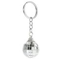 Exquisite Keychain Pendant Decor Decorative Bag Mirror Disco Ball Hanging Multi-function Mini Ornament.