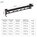 Pull Out Clothes Hanger Rod Heavy Duty Telescopic Closet Organizer Rack Wardrobe Clothing Rail 35cm. 