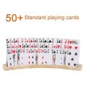 2set Curved Wooden Playing Cards Holder Tray Rack. 
