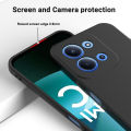 Xiaomi Redmi 15C 4G Soft Liquid Silicone Flexible Case - Phone Back Cover - Black & Blue.